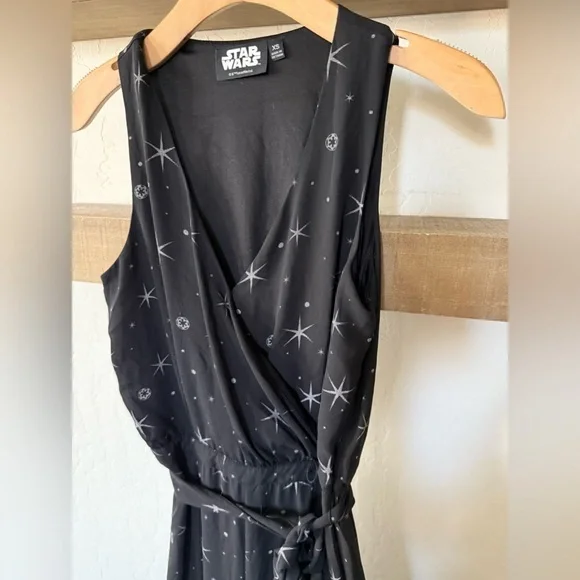 Star Wars|A Rogue One Black Star printed jumpsuit,wide leg & sleeveless•••Boho - Picture 5 of 11